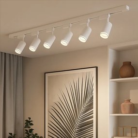 Spot pentru șină PIPE 6xGU10/10W/230V, alb