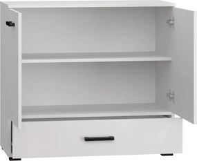 Comodă Frazio – 90x40x83 cm – Negru – Frazio Bufet 90 – Varianta 1