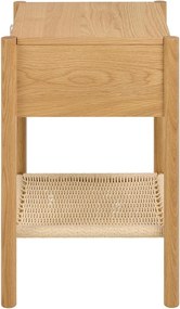 Noptieră în culoare naturală deschisă cu aspect de lemn de stejar Monfort – Actona