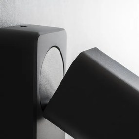 Ideal Lux - Aplică spot LED de perete RUDY 1xGU10/7W/230V CRI 90 negru