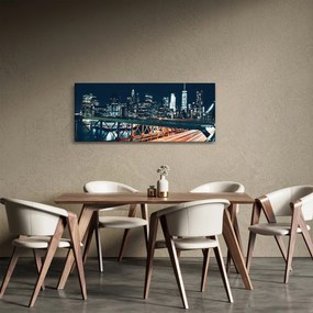 Tablou - Oraș de noapte (120x50 cm)