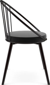 Scaun metal, Dining Homs, negru 76 x 62 cm,30450