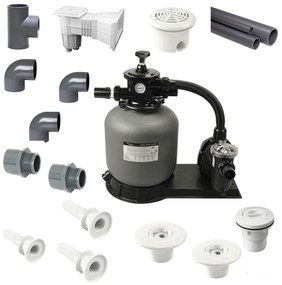 Kit (kituri) filtrare piscine beton cu liner PVC volum maxim 30 mc