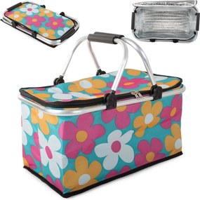 Cos termic pliabil pentru picnic, FLOWERS