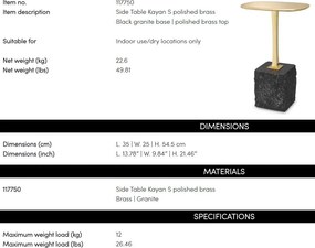 Masuta laterala design LUX Kayan S