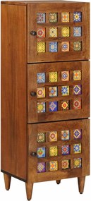 vidaXL Bufet cu depozitare castan 40 x 33 x 110 cm Lemn de mango solid