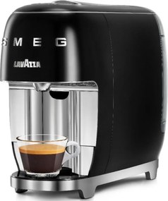 Espresor cu capsule SMEG Lavazza A Modo Mio LM200, 1250 W, 10 bar, 0,9 l, Incalzire rapida, Negru