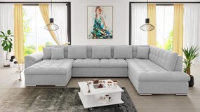 Colțar Talina cu funcție de dormit (Stânga U) (Uttario Velvet 2973). 1060516