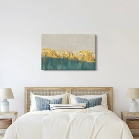 Tablou - Textura cu decor auriu (90x60 cm)