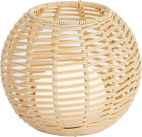 Lampă de masă de exterior Bej 25cm Inclusiv LED Reîncărcabilă cu USB-C IP44 - Oli