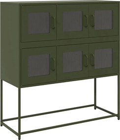 vidaXL Dulap, verde măsliniu, 100,5x39x107 cm, oțel laminat la rece