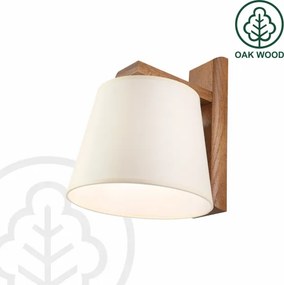 Aplica de perete AIDA 1xE27/15W/230V stejar/crem