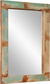 vidaXL Oglindă, 70x50 cm, lemn masiv reciclat și sticlă