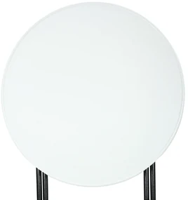 Casaria Masă de petrecere din plastic LYDA, Ø72x110cm, alb