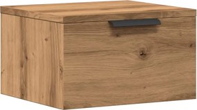 vidaXL Noptieră de perete, stejar artizanal, 34x30x20 cm