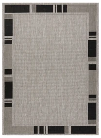 Covor sisal Floorlux 20195 argintiu  si negru