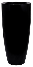 Ghiveci Dax, culoare negru, dimensiuni multiple - PotteryPots Mărime: XL - v. 100 cm, ⌀ 47 cm