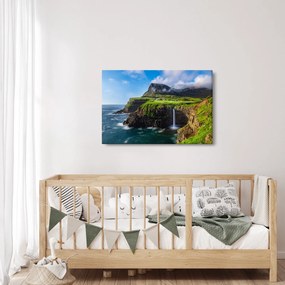 Tablou - Cascada Múlafossur (90x60 cm)