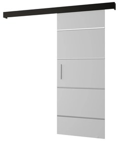 Uși culisante 70 cm Slavdro 4 (alb mat + negru mat). 1108747
