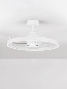 Lustra LED cu ventilator si telecomanda LUNAIR alb