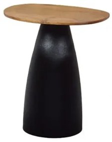Masă de cafea, culoare lemn natural, D50 cm, Stanley, Bizzotto