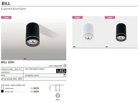 Spot LED aplicat de tavan/plafon Bill alb ZZ AZ3375