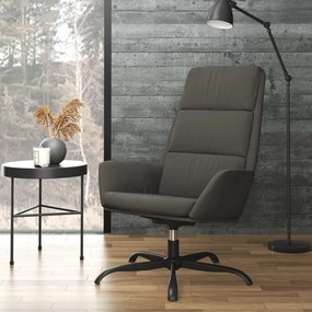 341408 vidaXL Scaun de relaxare, gri închis, catifea