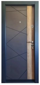 Usa metalica de apartament cu izolatie si vizor Novo Doors First Class NDFC05, Deschidere Stanga Dreapta, Dimensiune 200X88 cm, Tabla 1.2 mm, Kit