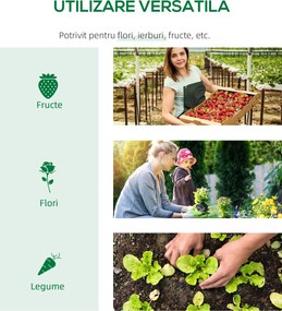 Outsunny Seră de Grădină Tip Cabană cu Acoperiș din PE, Seră pentru Grădină cu Țăruși și Margini Extinse, 120x60x60 cm, Verde | Aosom Romania