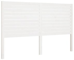 819031 vidaXL Tăblie de pat, alb, 166x4x100 cm, lemn masiv de pin