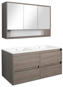 Mobilier complet de baie Porto 120 în culoarea ulmului Rauna