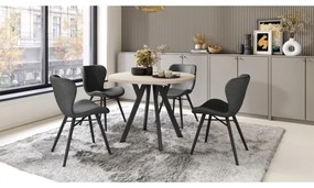 Masă extensibilă de dining ARTUR, bej/negru