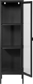 Vitrină neagră din metal 40x140 cm Brisbane – House Nordic