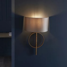 Endon 95210 - Lampă de perete 1xE27/10W/230V gri/alamă
