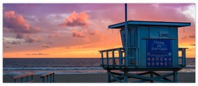 Tablou de pe plaja Santa Monica (120x50 cm)