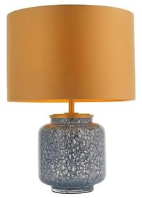 Endon 93067 - Lampă de masă ZINNIA, 1xE27/10W/230V, albastră/aurie