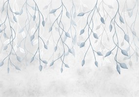 Fototapet - Frunze albastre (147x102 cm)