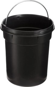 Cos de gunoi cu capac din bambus NATUREO 3L, alb