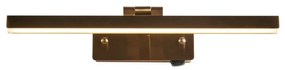 Aplica de perete LED pentru oglinda sau tablou Corfu alama