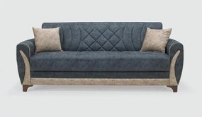 Canapea Seren, culoare albastru / crem, 225 x 82 cm
