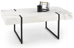 Masa de cafea Blanca, alb/negru