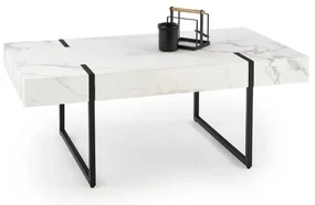 Masa de cafea Blanca, alb/negru