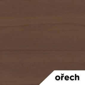 Výškově nastavitelný stůl OfficeTech A, 160 x 80 cm, šedá podnož, ořech