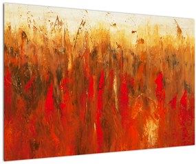 Tablou cu abstracție pictată (90x60 cm)