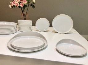 Set 108 Platouri Molecule Casablanca (30 cm Alb)