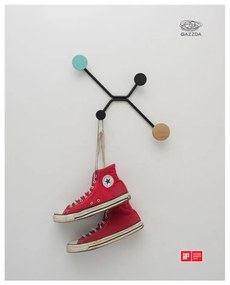 Cuier de perete Gazzda Hook, negru