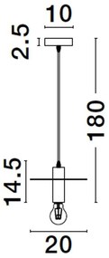 Lustra/Pendul design modern ROYAL negru