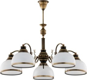Brilagi - Lustră pe tijă TAURUS 5xE27/15W/230V diam. 70 cm bronz