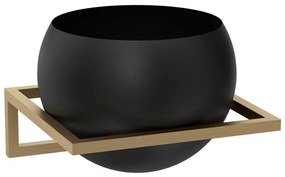 Ghiveci mural 27x29 cm auriu