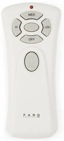 Ventilator de tavan FARO 33370DC LANTAU maro/crom mat d. 132 cm + telecomandă